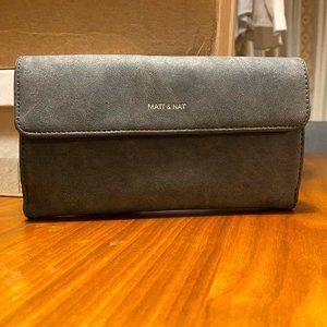 Matt & Nat Connolly vegan wallet in grey